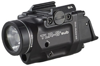 Streamlight TLR-8 Sub Weapon Light 500 Lumens White LED W/ Red Laser, Black Anodized