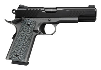 SAV 67201 1911 GOVT 45 5IN BLK/SS BLK MELONITE