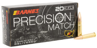 Barnes Precision Match .300 AAC Blackout 220 gr Boat Tail Hollow Point, 20 Rounds