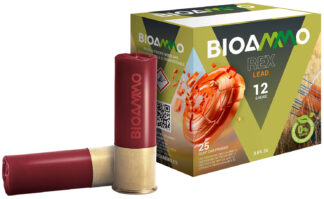 Bioammo BR2880 Rex 12 Gauge 2 3/4 in #8 Shot, 1 oz, 25 Rounds