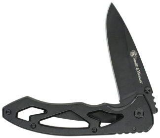 SW Knives CK400LCP Skeletonized Drop Point Folding Knife, 3" Blade, Stainless Handle