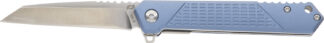 Schrade Inert Folder EDC 3.25 in AUS-10A SS Blade, 4.25 in Blue Aluminum Handle