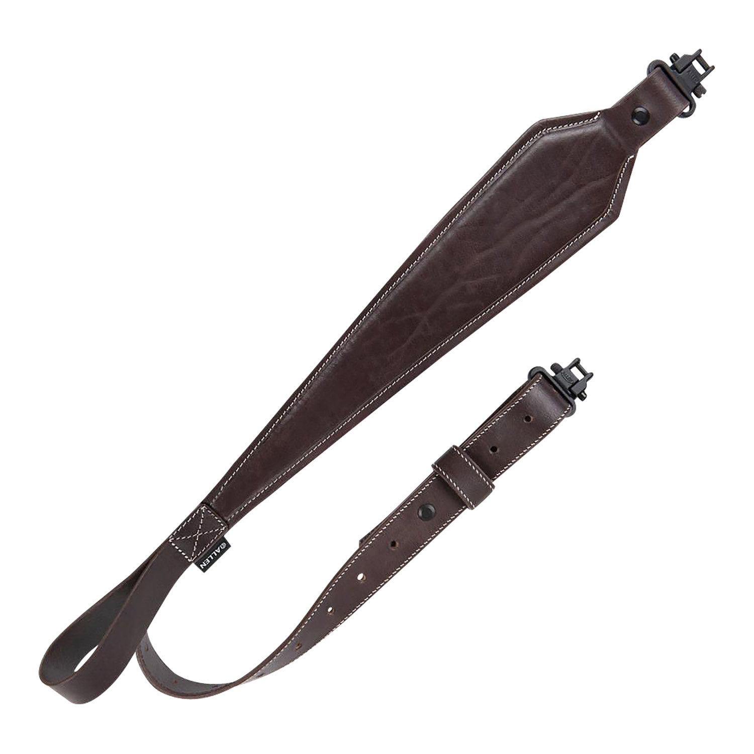 Allen Company Heritage Plain Dark Mahogany Leather Rifle Sling 28-35 in