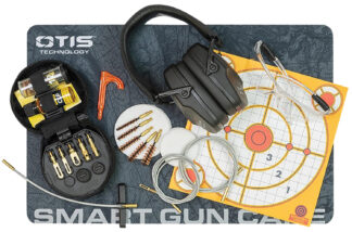 Otis GFNSB1 Shooting Bundle Cleaning Kit .17 Cal-12 Gauge with Eye Protection and 26dB Earmuffs