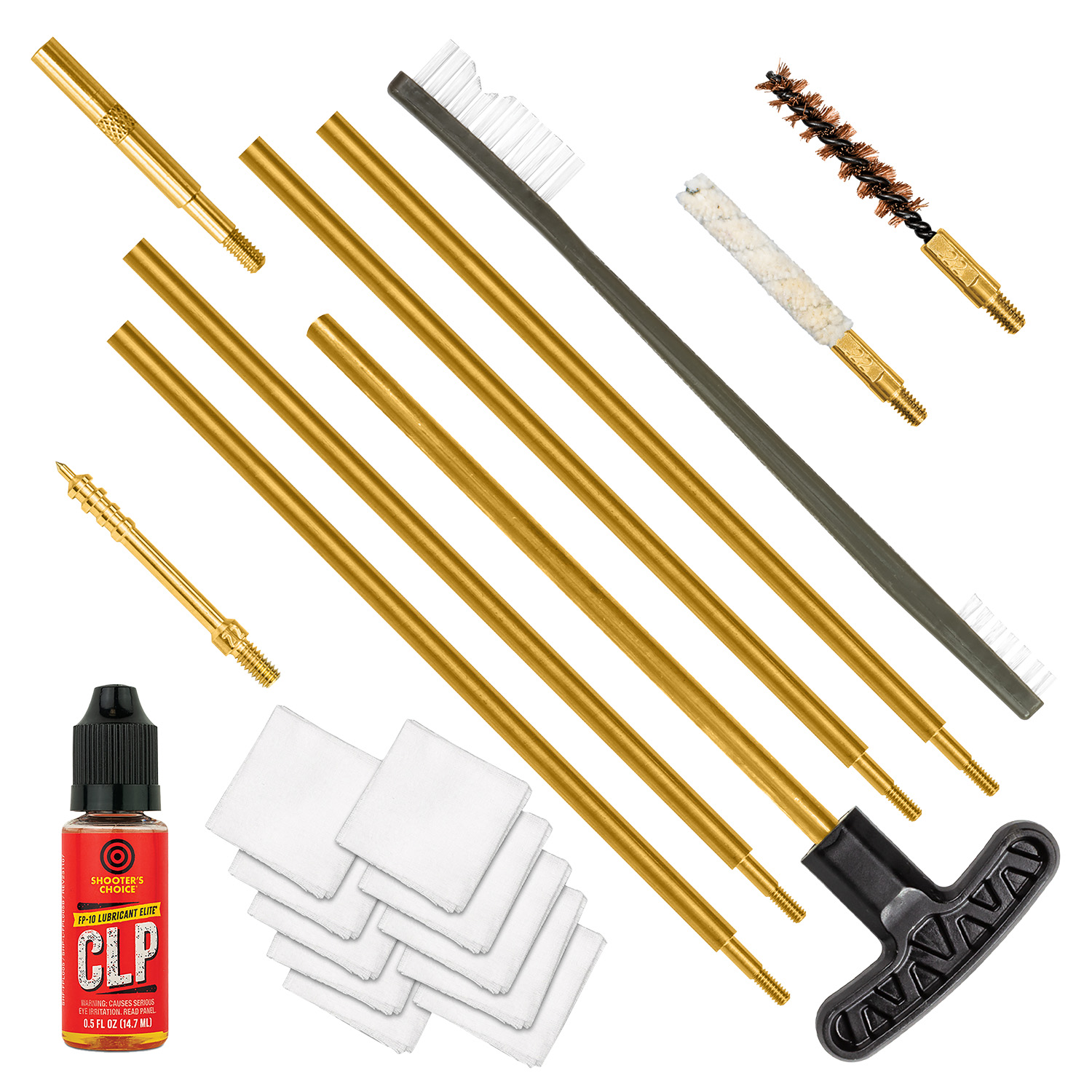 Otis Technologies .22/.223 Rifle & Pistol Cleaning Kit Yellow Plastic Box
