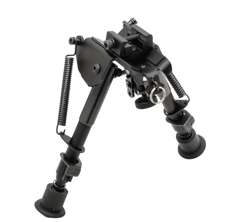 Truglo Tac-Pod Fixed Bipod with Picatinny Adapter, 6-9 in, Black