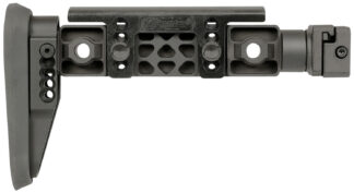 Midwest Industries Alpha Fixed Beam Black Synthetic Side Folding Stock W/ Adjustable Cheekrest
