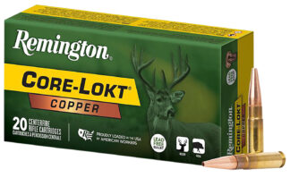 Remington Core-Lokt Copper .300 AAC Blackout 120 gr Copper Hollow Point, 20 Rounds Per Box