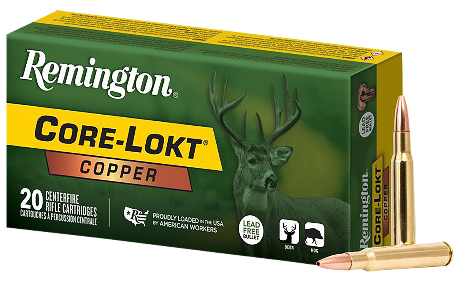 Remington Core-Lokt Copper .30-06 Springfield 150 Gr Copper Hollow Point, 20 Rounds
