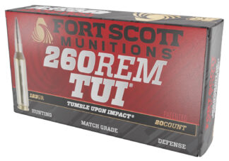 Fort Scott Munitions 260123SCV2 .260 Rem 123 gr Solid Copper Tumble Upon Impact Ammo
