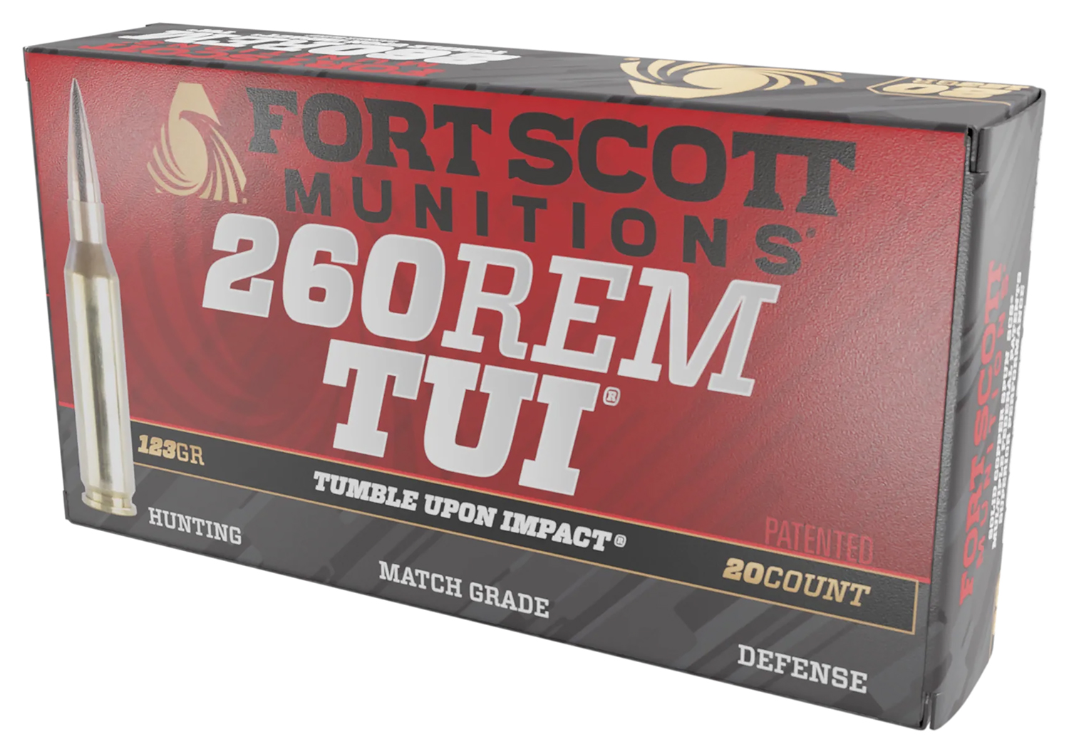 Fort Scott Munitions 260123SCV2 .260 Rem 123 gr Solid Copper Tumble Upon Impact Ammo