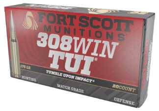Fort Scott Munitions TUI .308 175 Gr Solid Copper 20 Rounds Per Box