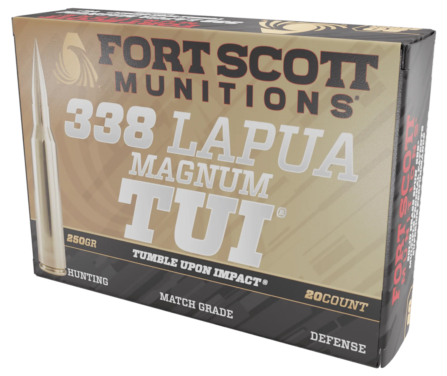 Fort Scott Munitions TUI .338 Lapua Magnum 250 gr 20 Rounds