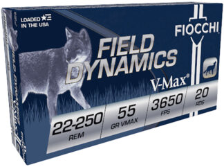 Fiocchi Field Dynamics .22-250 Remington 55 gr V-Max 20rd