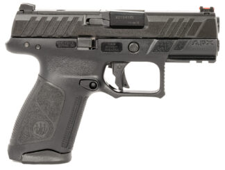 Beretta APX A1 Compact 9mm Semi-Auto Pistol 3.7 in Barrel Fiber Optic, Black Finish