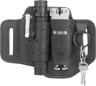 1791 Gunleather EDC Standard Easy Slide Black Leather Belt Slide (Ambidextrous)