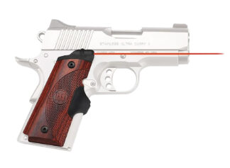 Crimson Trace LG902 Master Series Lasergrips 1911 Compact, Rosewood Panels, Red Laser