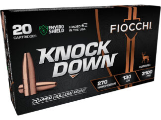 Fiocchi 270CHA Knock Down Enviro Shield .270 Winchester 130 gr Hollow Point Ammo
