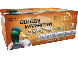 Fiocchi 123GB6 Golden Waterfowl Bismuth 12 Gauge 3 in #6 Shot 10 Rounds