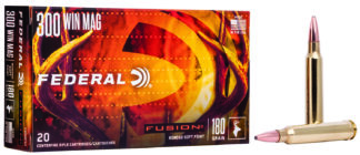 Federal Fusion .300 Winchester Magnum 180 gr Bonded Soft Point Boat Tail (20 rd)