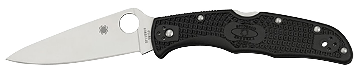 Spyderco C10FPBK Endura 4 Lightweight 3.75 in Folding Plain Edge VG-10 SS Blade