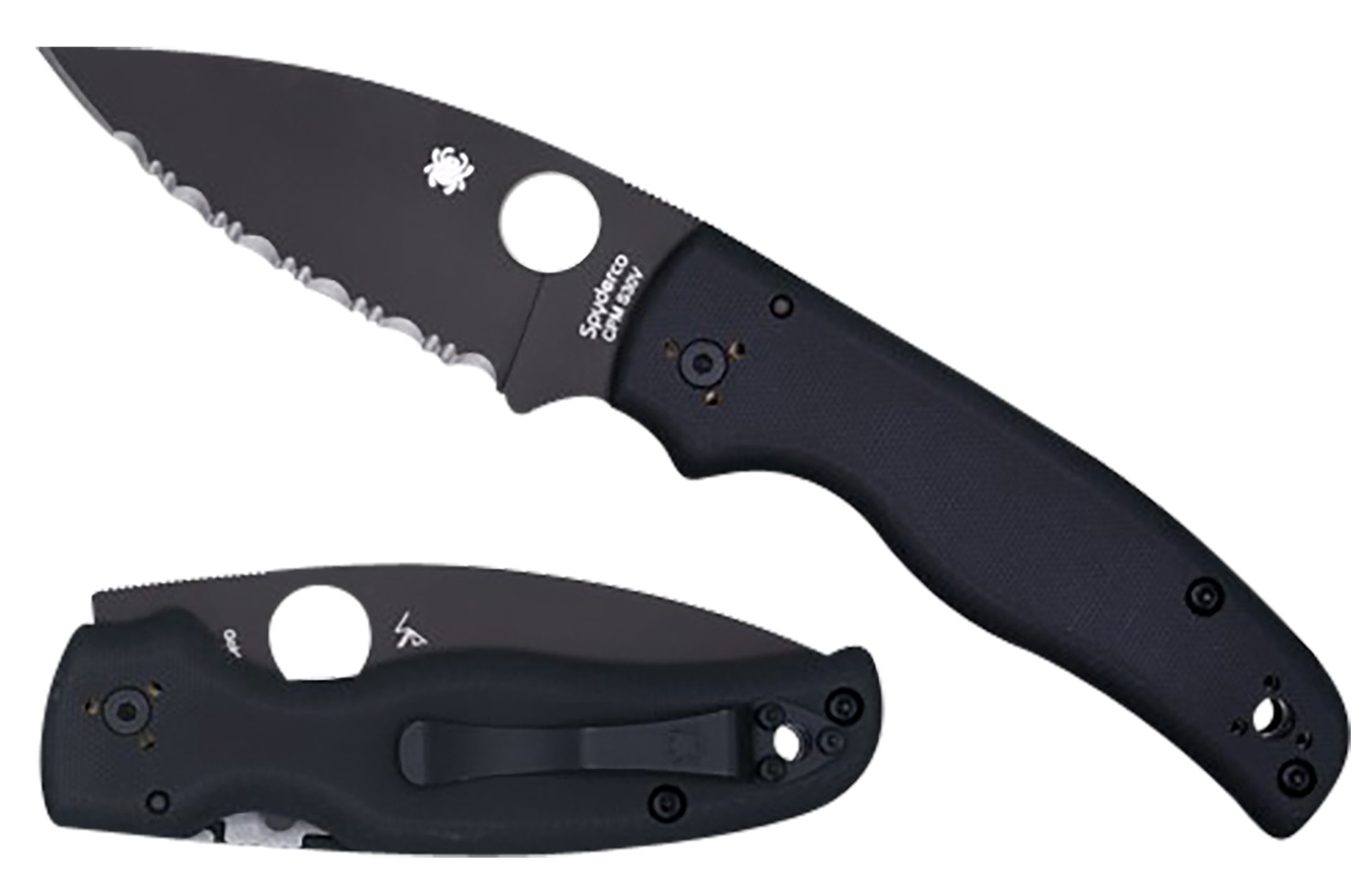 Spyderco Shaman C229GSBK 3.58 in CPM S30V Folding Compression Lock Knife
