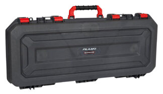 Plano All Weather 2 Rustrictor Technology 36 in Gray Rifle Case with Red Accents