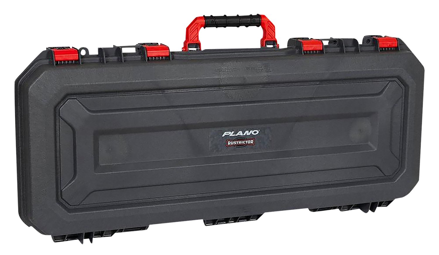 Plano All Weather 2 Rustrictor Technology 36 in Gray Rifle Case with Red Accents