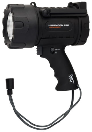 Browning High Noon Pro USB Spotlight, Black, 110-1400 Lumens, White LED Polymer