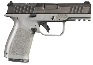 Rost Martin RM1CGRYOSP RM1C 9mm Luger 17+1 4" Black Match Grade Barrel, Black Tenifer Optic Ready/Serrated Steel Slide, Stone Gray Polymer Frame w/Picatinny Rail, Textured Grip, Ambidextrous