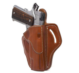 1791 Gunleather BH1 Belt Holster OWB 1911 4-5 in Right-Hand Classic Brown Leather