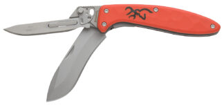 Browning Primal Scalpel 2 Folding Knife 2.75in Scalpel Blade, Blaze Orange 8Cr13MoV SS