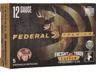 Federal Premium Freight Train 12 Gauge 2.75 in 300 gr Copper Sabot Slug, 5 Rounds Per Box