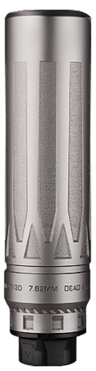 Dead Air NOMADTIXCXENOSIL Nomad TI XC Xeno Silver 7.62mm Silencer w/ Xeno Adapter & DA124 Omni Brake