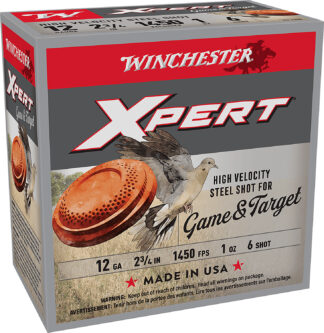 Winchester Xpert High Velocity 12 Gauge 2.75 in 1 oz #6 Steel Shot 25 Rounds