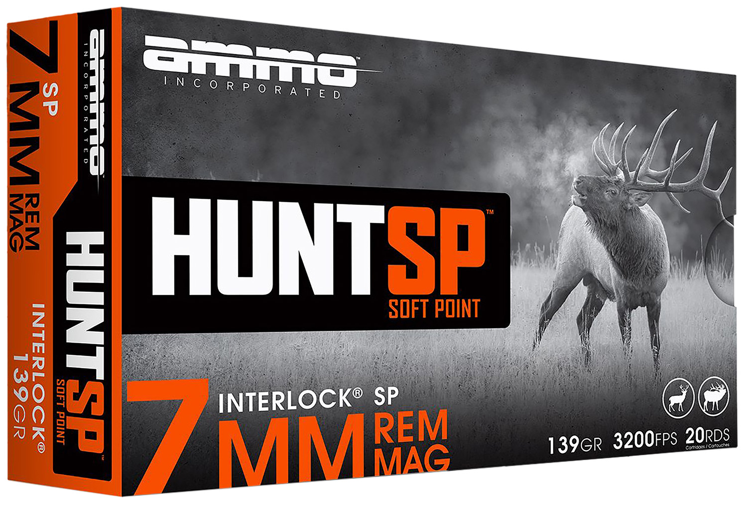 Ammo Inc Hunt 7mm 139 gr Soft Point, 20 Rounds Per Box