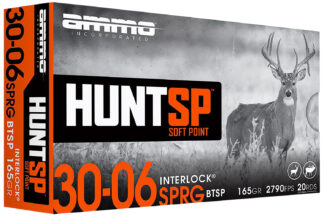 Ammo Inc Hunt .30-06 Springfield 165 gr Soft Point, 20 Rounds Per Box