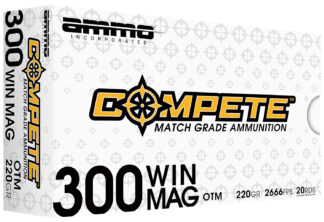 Ammo Inc .300 Winchester Magnum 220 gr Open Tip Match 20rd Box