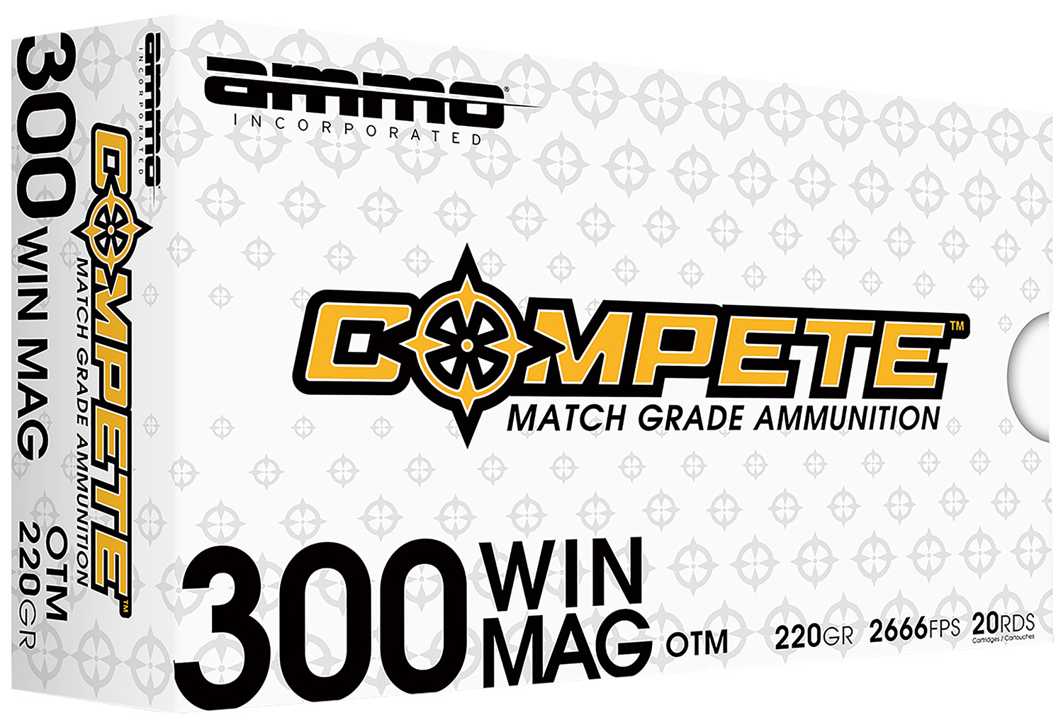 Ammo Inc .300 Winchester Magnum 220 gr Open Tip Match 20rd Box