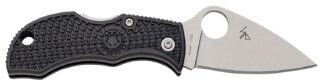 Spyderco MBKLFP Manbug 1.90 in Stonewashed VG-10 SS Blade, Black Textured FRN Handle