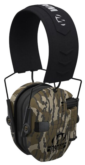 Walker's GWPRSEM-MOBL Razor Slim Electronic Muff Over the Head 23 dB Mossy Oak Bottomland