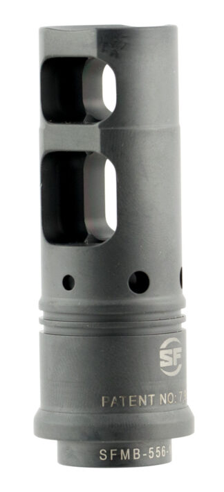 SureFire SFMB-338-3/4-24 SOCOM Muzzle Brake 3/4-24 Threads, Black DLC Stainless Steel