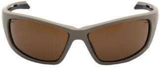 Pyramex Howitzer Safety Glasses Bronze Lens, Anti-Fog Tan Frame