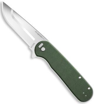 Outdoor Edge VX330B Razor VX3 EDC 3 in 420J2 SS Blade, Green Micarta Handle