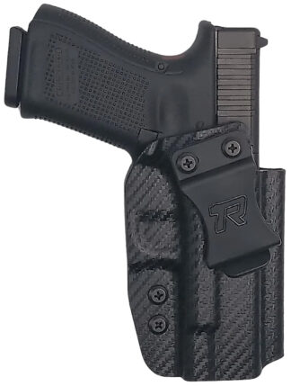 ROUNDED GEAR GLK192332CFRHVAR IWB Kydex Holster for Glock 19, Black, Right Hand