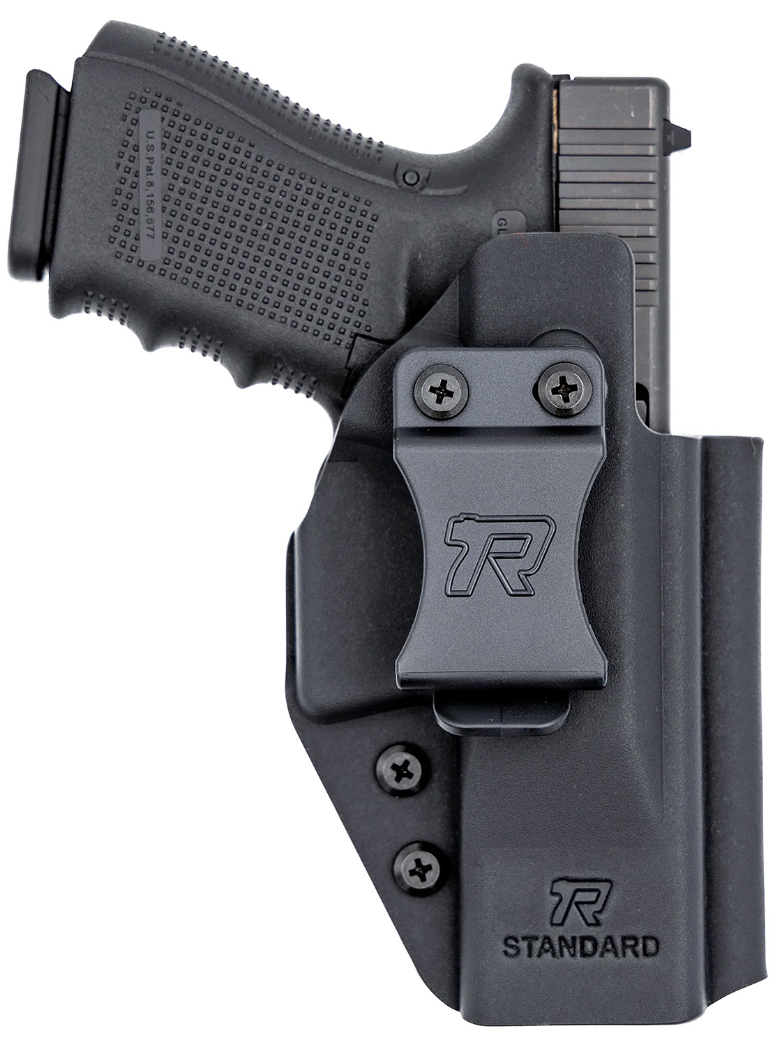 Rounded Gear Universal Standard IWB Kydex Holster, Black, Right-Hand