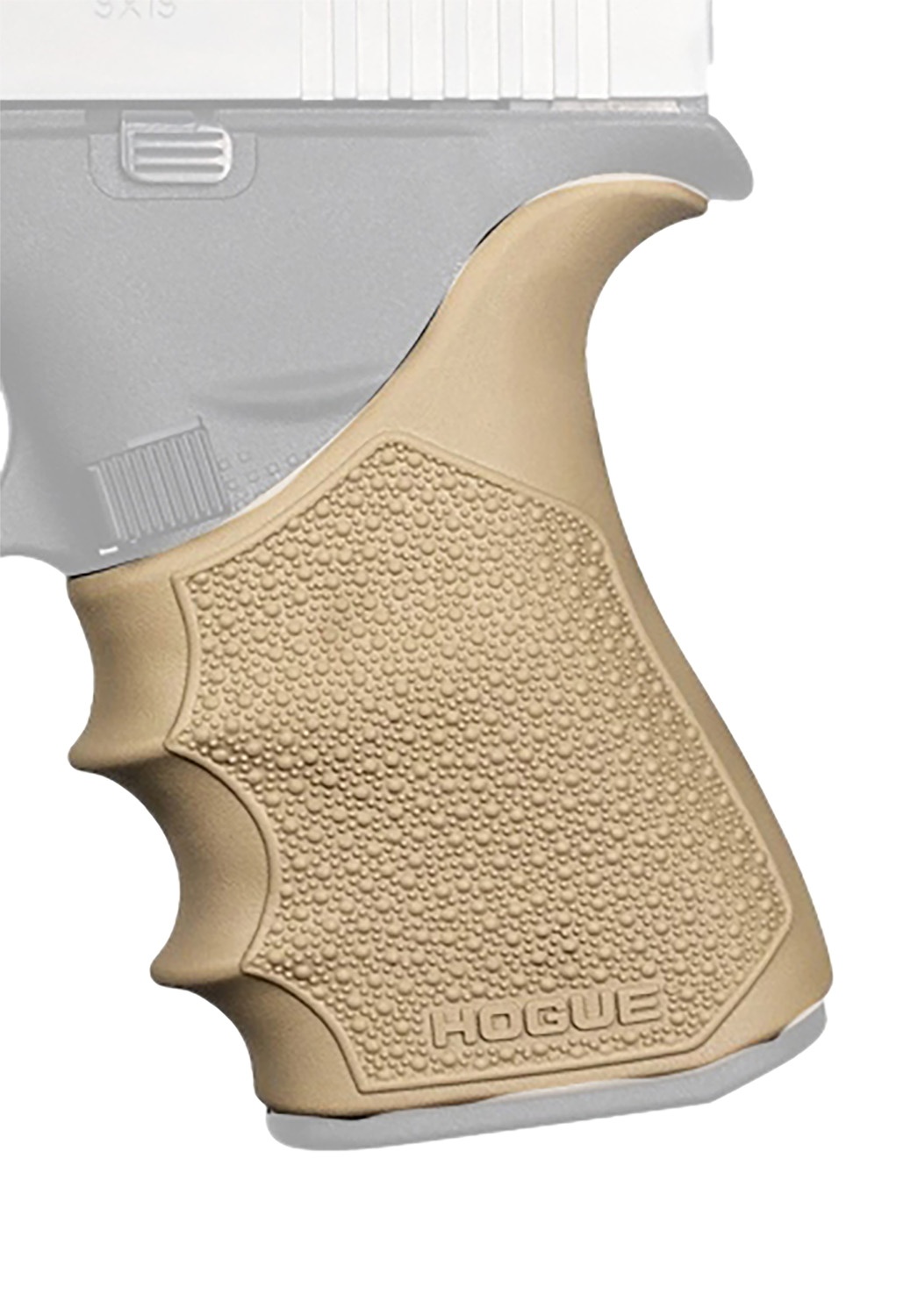Hogue 18213 Grip Sleeve Handall Beavertail Flat Dark Earth Thermoplastic Elastomer