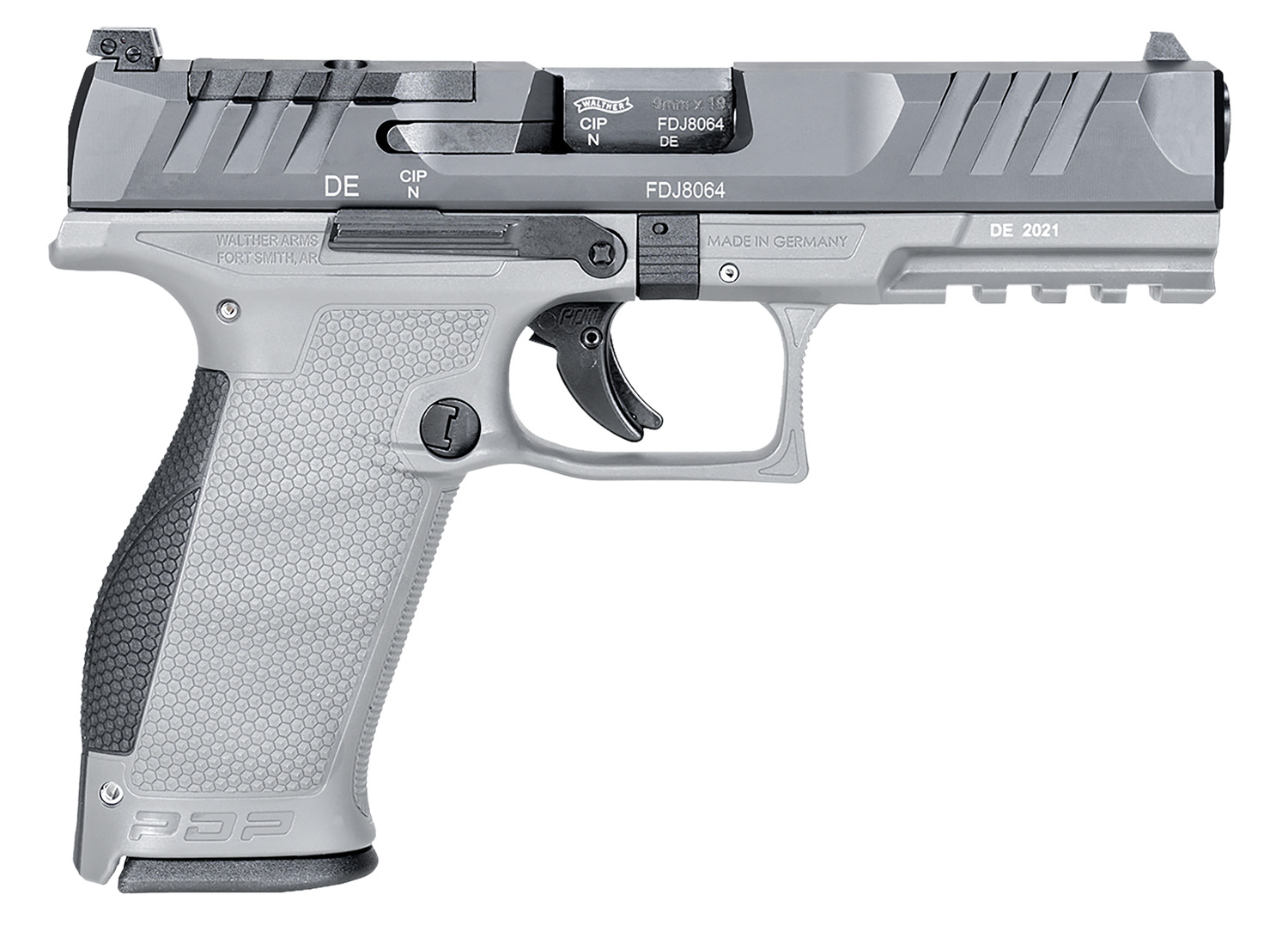 Walther PDP Full Size 9mm 4.5 in Barrel 18+1 Optic Ready Gray Polymer Frame