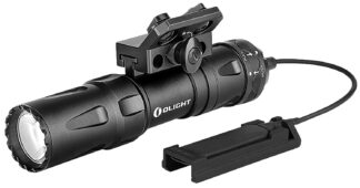 Olight Odin Mini Tactical Flashlight, 1250 Lumens, Black Anodized, M-LOK/Picatinny Mount