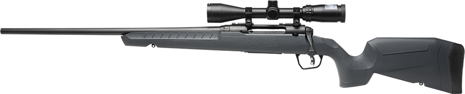 Savage Arms 32212 Axis 2 XP Combo 25-06 Rem 4+1 22" Black Sporter Barrel, Black Drilled & Tapped Steel Receiver, Fixed Gray Synthetic Stock, Left Hand, Boresighted 3-9x40